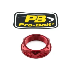 PRO BOLT - NUT TOP YOKE M33X1.00 RED - 04100368