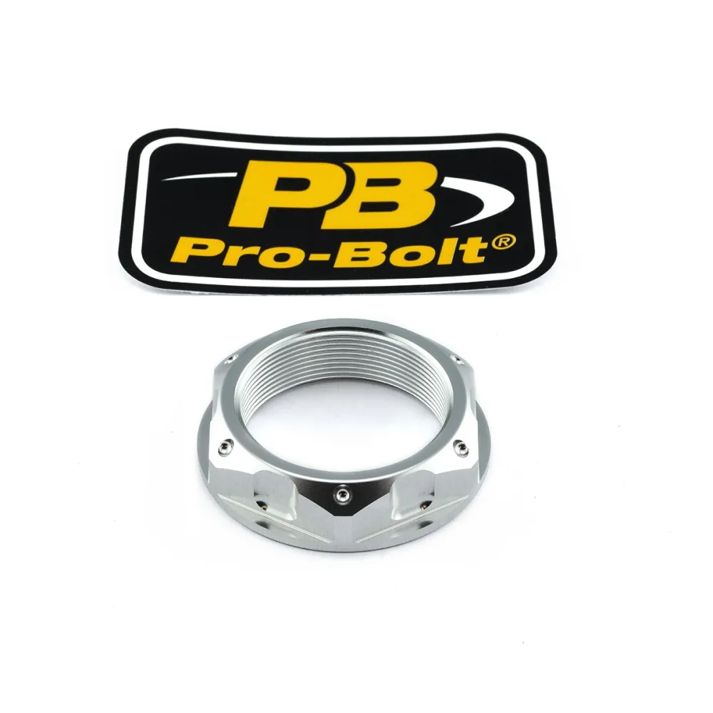 PRO BOLT - NUT TOP YOKE M33X1.00 SILVER - 04100369