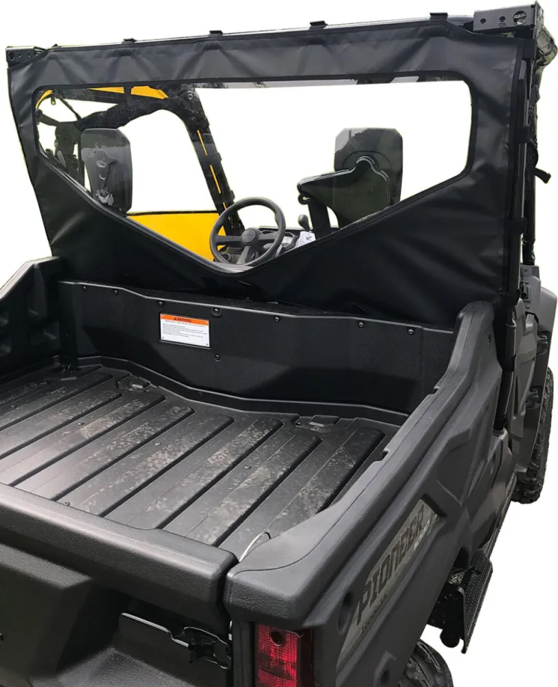 MOOSE OFFROAD FOUR WHEEL - REAR WNDSCRN PIONR1000 BK - 05211515