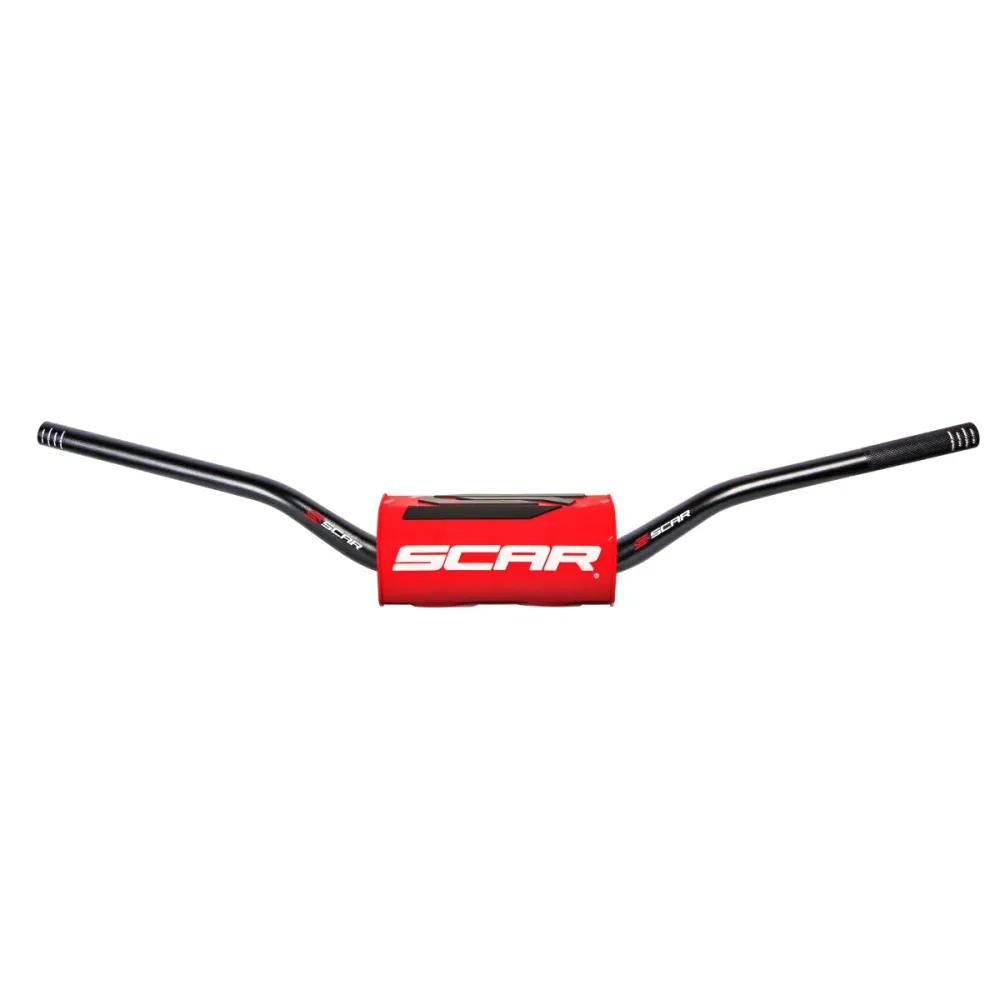 SCAR - HANDLEBAR O2 LOW BK/RD PAD - 06015869