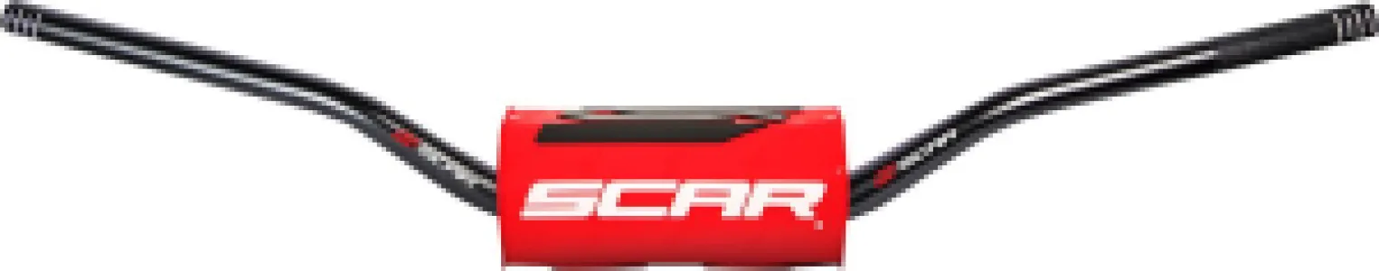 SCAR - HANDLEBAR O2 HI BK/RD PAD - 06015872
