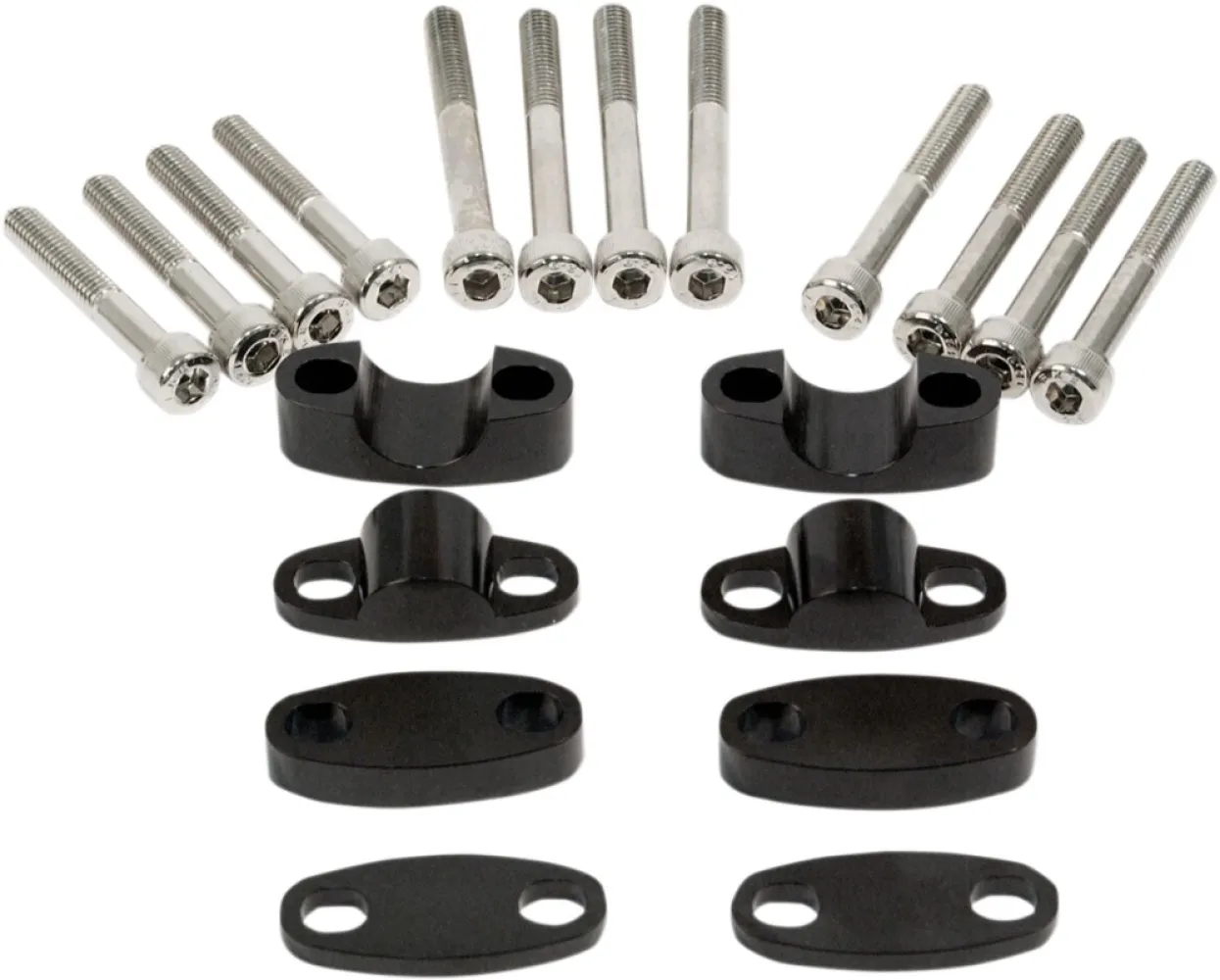 EMGO - RISER KIT HANDLEBAR 7/8 BLACK - 06020787