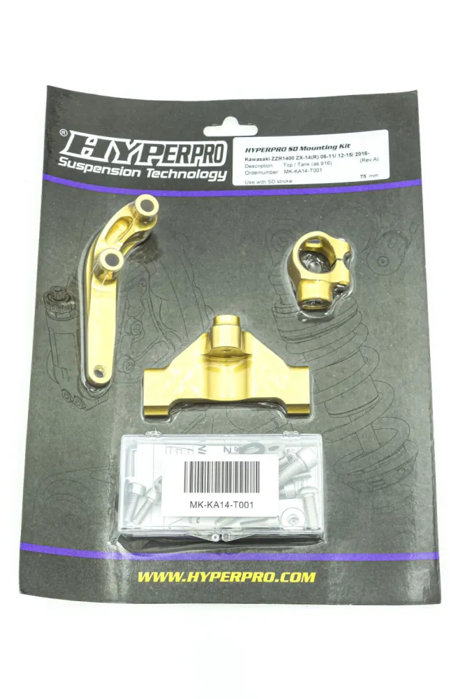 HYPERPRO - SD MOUNT. KIT GOLD KAWASAKI ZZ - 06040028