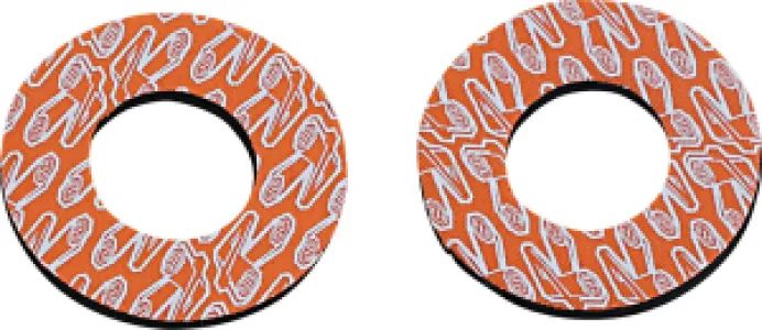 RENTHAL - GRIP DONUTZ WHT/ORG - 06302085