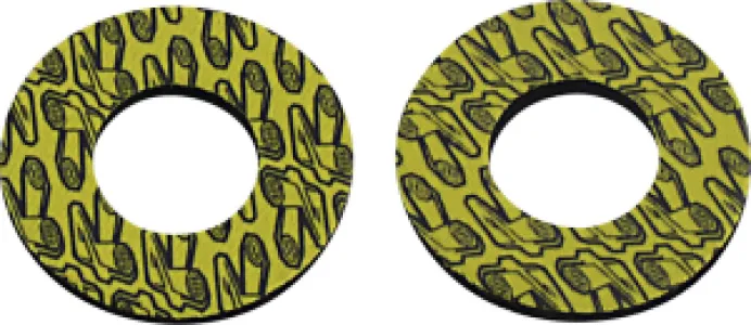 RENTHAL - GRIP DONUTZ BLK/YELL - 06302086