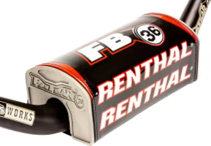 RENTHAL - FATBAR 36 PAD BK/WT/RD - 06015331