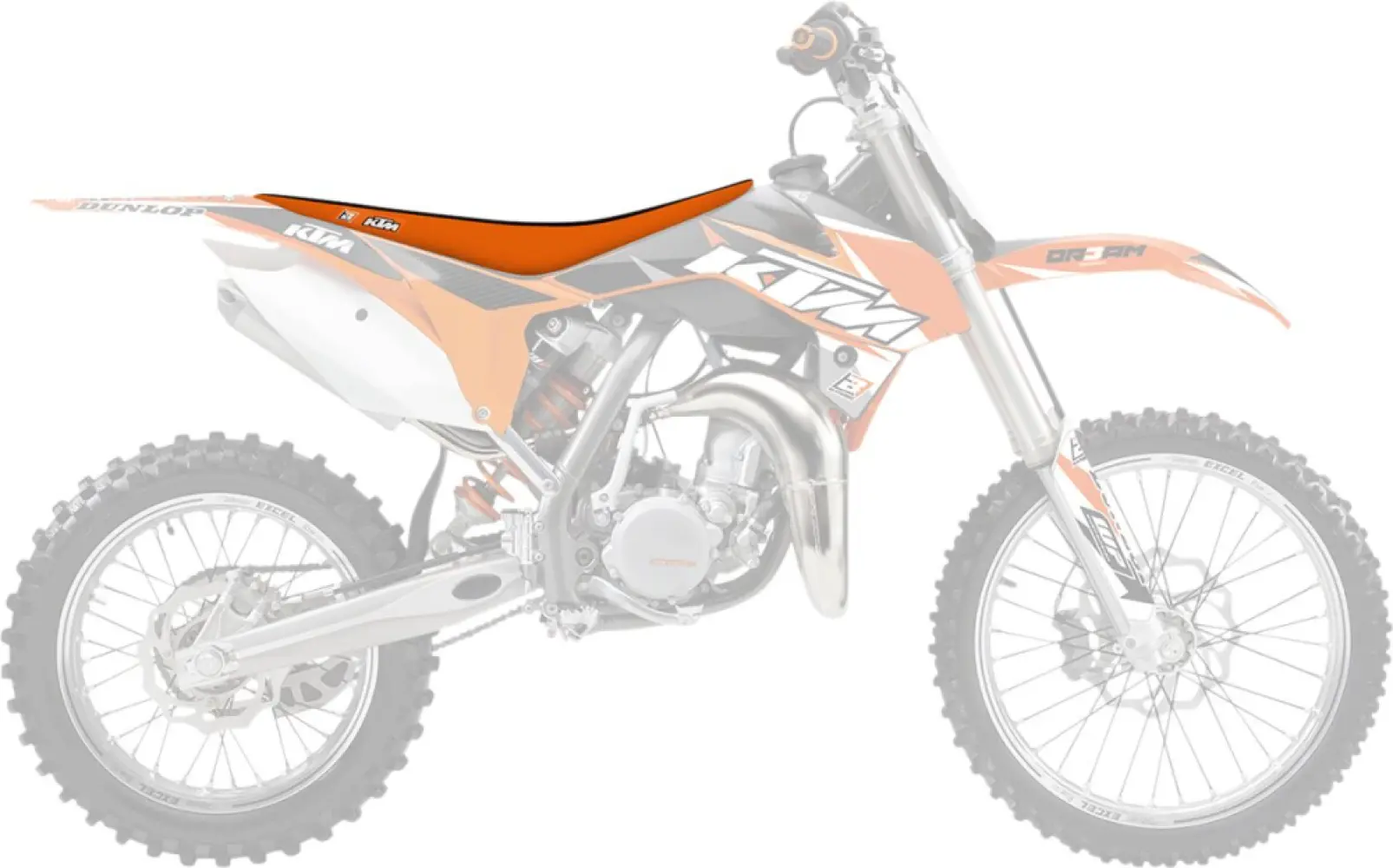 BLACKBIRD RACING - SEATCOVER DG3 SX BK/OR - 08212527