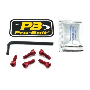 PRO BOLT - BOLT KIT FUEL CAP RED - 07040068