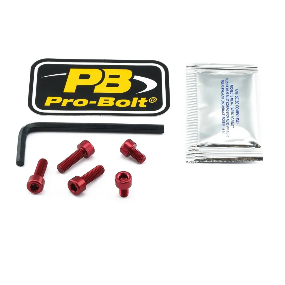 PRO BOLT - BOLT KIT FUEL CAP RED - 07040073