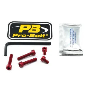 PRO BOLT - BOLT KIT FUEL CAP RED - 07040078