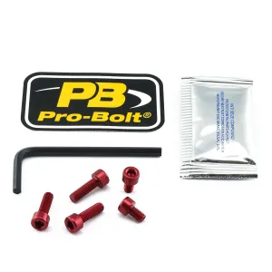 PRO BOLT - BOLT KIT FUEL CAP RED - 07040083