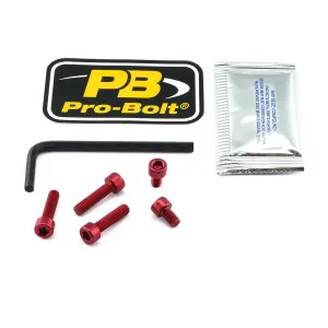 PRO BOLT - BOLT KIT FUEL CAP RED - 07040088