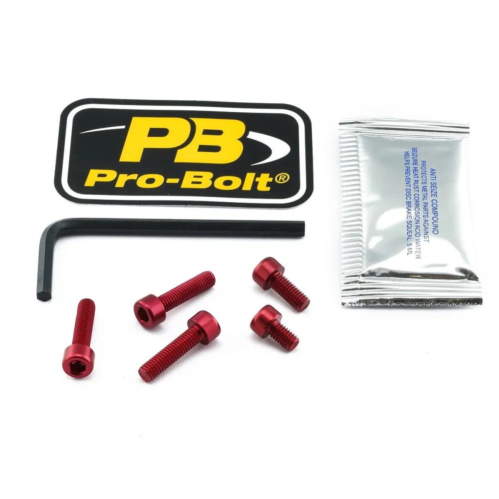 PRO BOLT - BOLT KIT FUEL CAP RED - 07040093