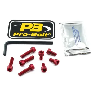 PRO BOLT - BOLT KIT FUEL CAP RED - 07040098