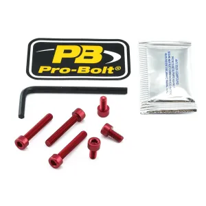 PRO BOLT - BOLT KIT FUEL CAP RED - 07040103