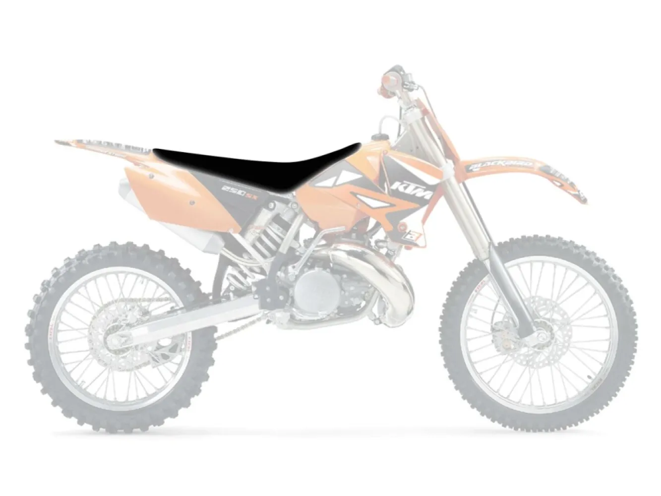BLACKBIRD RACING - SEATCOVER PYR SX/SXF BK - 08212456