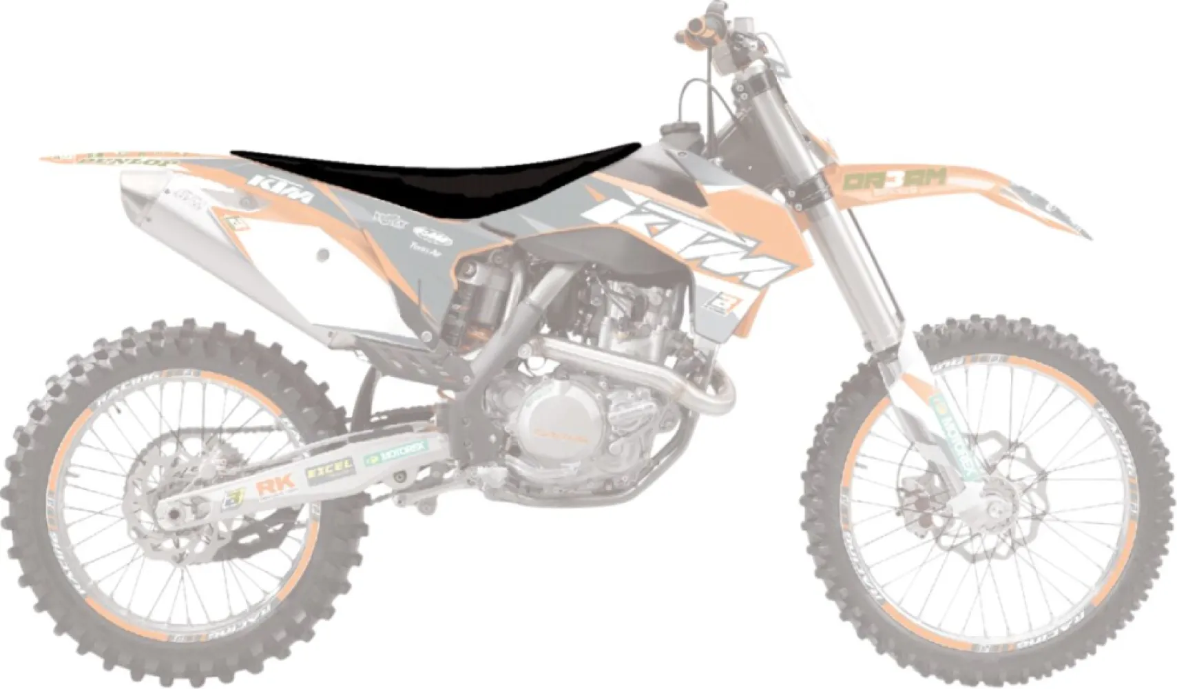 BLACKBIRD RACING - SEATCOVER PYR SX/SXF BK - 08212464