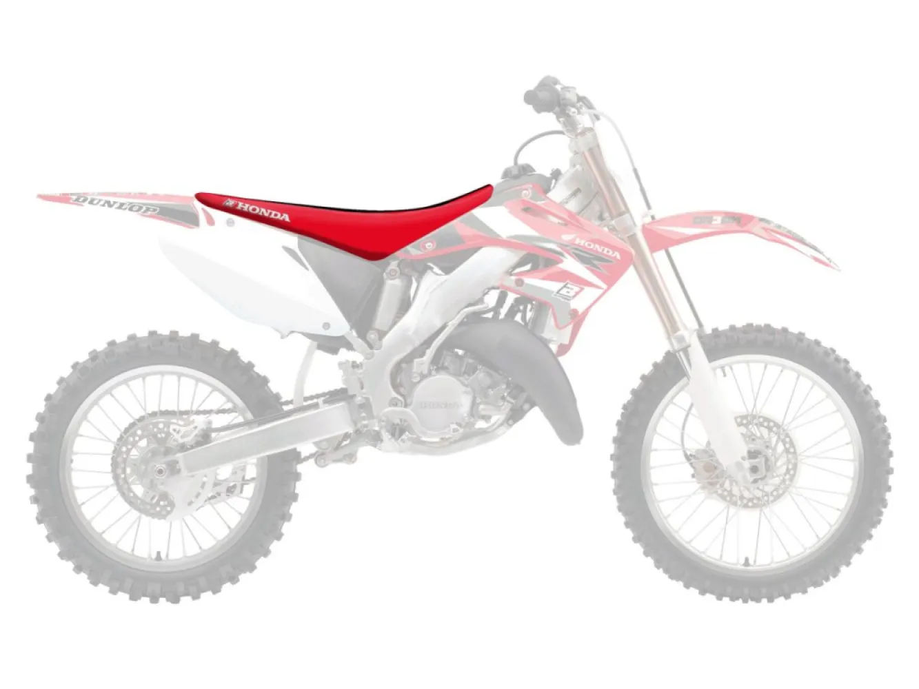 BLACKBIRD RACING - SEATCOVER DG3 CRF BK/RD - 08212491
