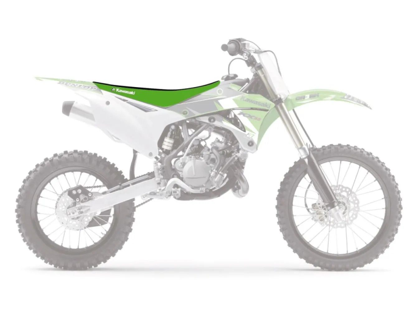 BLACKBIRD RACING - SEATCOVER DG3 KX BK/GN - 08212520