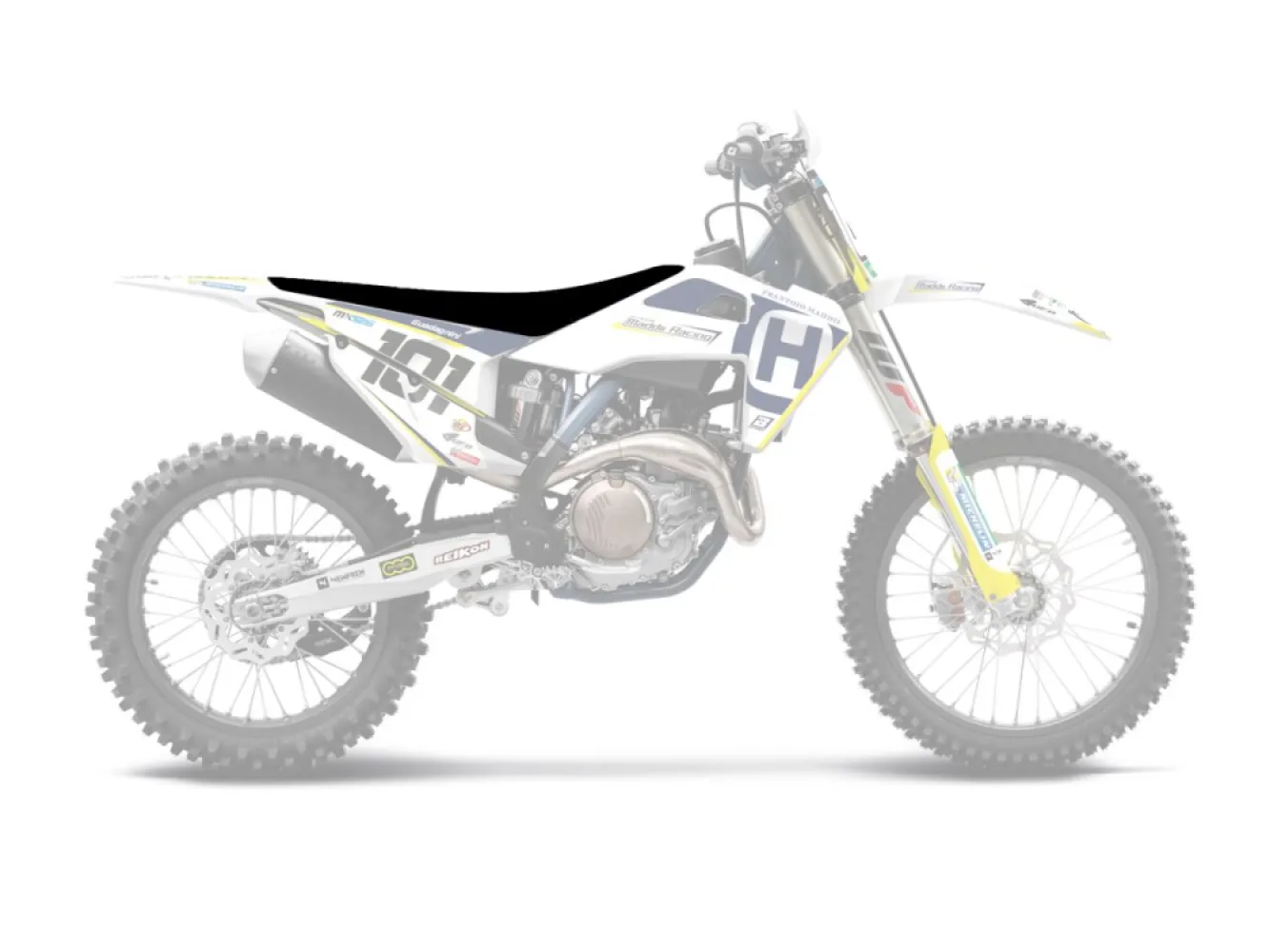 BLACKBIRD RACING - SEATCVR ZBR FC BK/YL 19- - 08213572