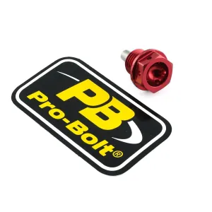 PRO BOLT - BOLT DRAIN 14X1.5X15 RED - 09200214