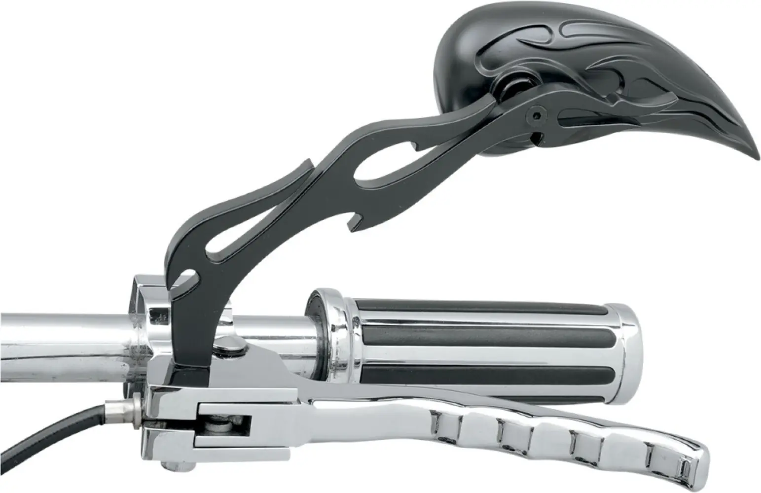 DRAG SPECIALTIES - MIRROR FLM/FLM STM BLK - 06400289