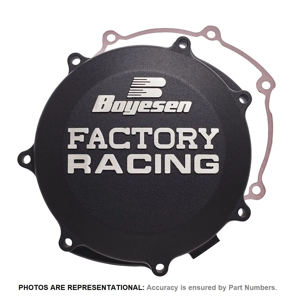 BOYESEN - CLUTCH COV KX125 94-02 BK - 09402032