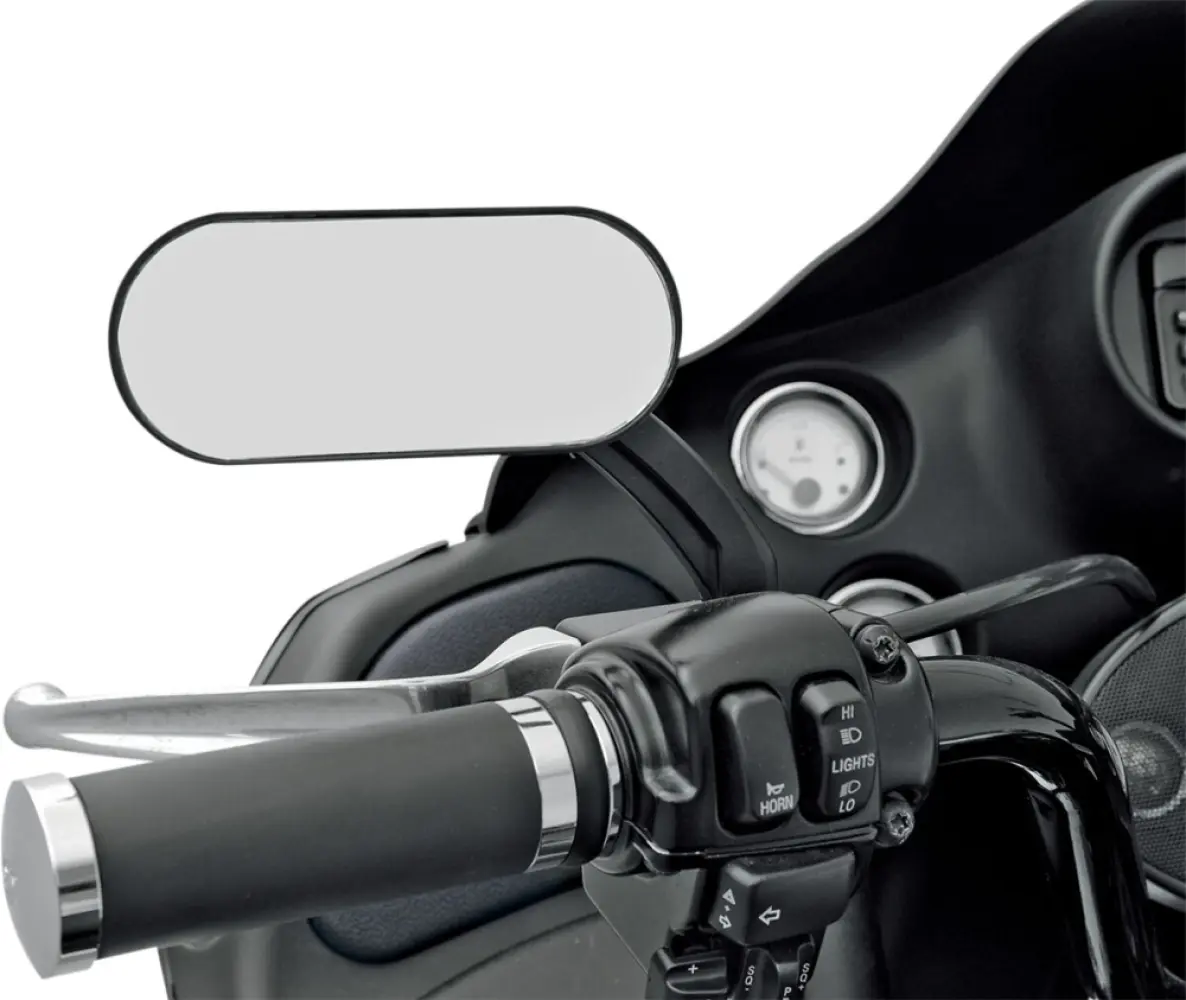 DRAG SPECIALTIES - MIRROR OVAL HOTOP FLATBLK - 06400488