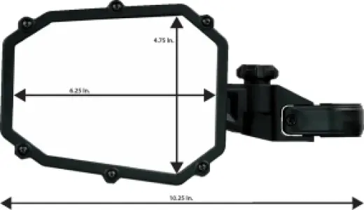 MOOSE OFFROAD FOUR WHEEL - MIRROR SIDE BREAKAWAY MSE - 06401686
