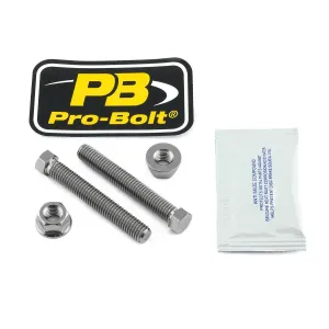 PRO BOLT - BOLT SET AXLE ADJ M8X1.25 TIT - 12311518