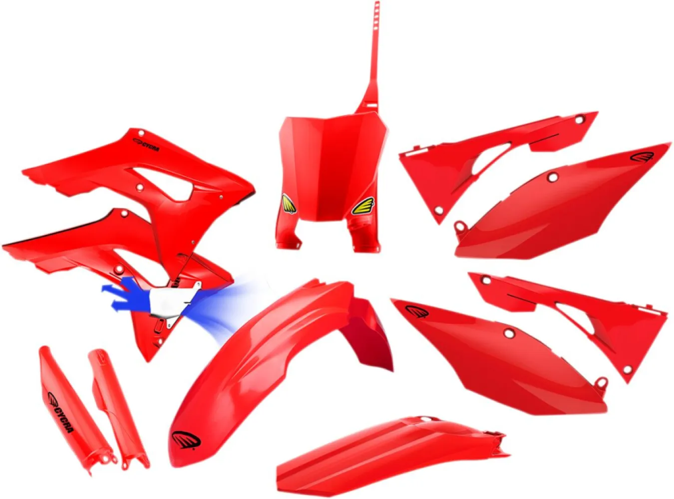 CYCRA - P-FLOW BODYKIT CRF450 17- RED - 14031964
