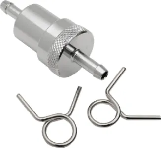 EMGO - FUEL FILTER 1/4 CHROME - 1434461