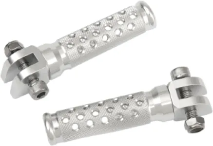 EMGO - FOOTPEGS SLASH-CUT SILVER - 16200205