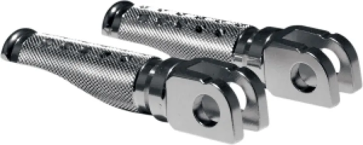 EMGO - FOOTPEGS SLASH-CUT SILVER - 16200204