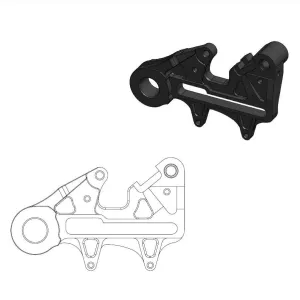 MOTO-MASTER - BRAKE CALIPER ADAPTOR 240MM - 17010795