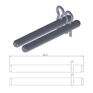 MOTO-MASTER - BRAKE PAD PIN - 17020376
