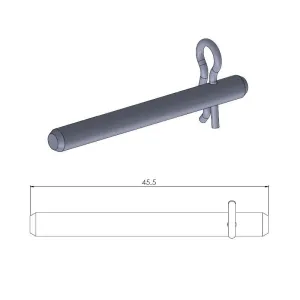 MOTO-MASTER - BRAKE PAD PIN - 17020384