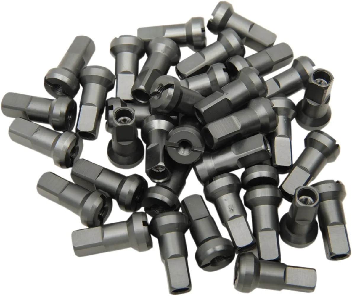 MOOSE OFFROAD HARD-PARTS - NIPPLE SET MX1 9 GA TI-GY - 02110200