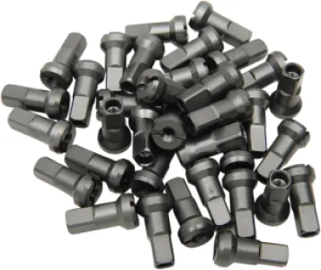 MOOSE OFFROAD HARD-PARTS - NIPPLE SET MX1 9 GA TI-GY - 02110200