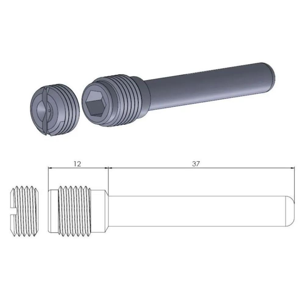 MOTO-MASTER - BRAKE PAD PIN - 17020397