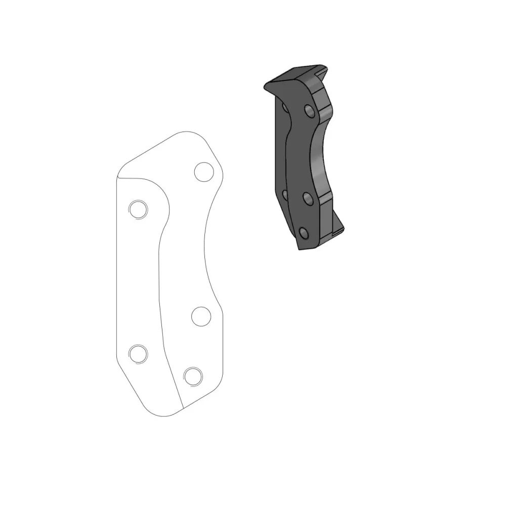 MOTO-MASTER - BRAKE CALIPER ADAPTOR SM - 17040354