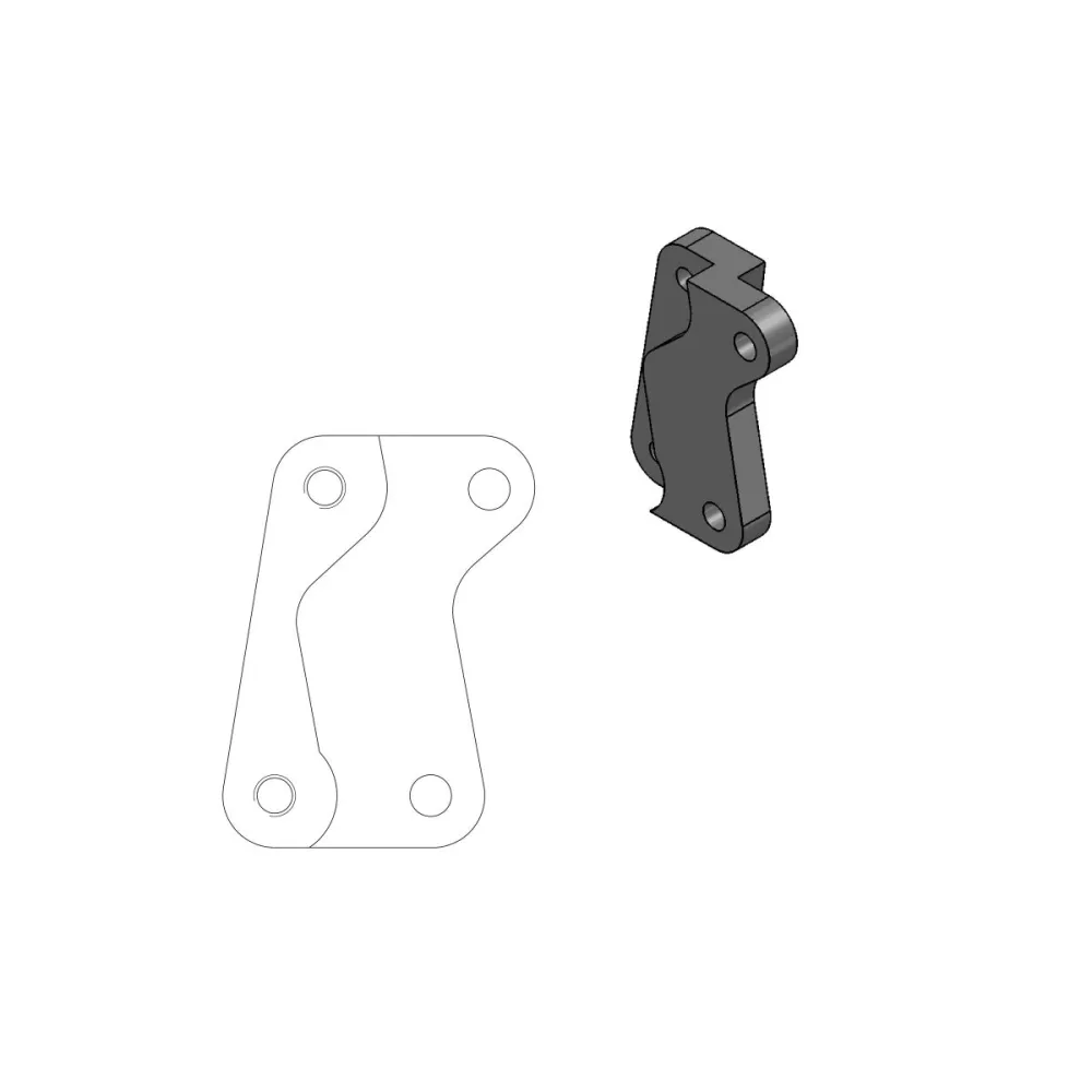 MOTO-MASTER - BRAKE CALIPER ADAPTOR SM - 17040353