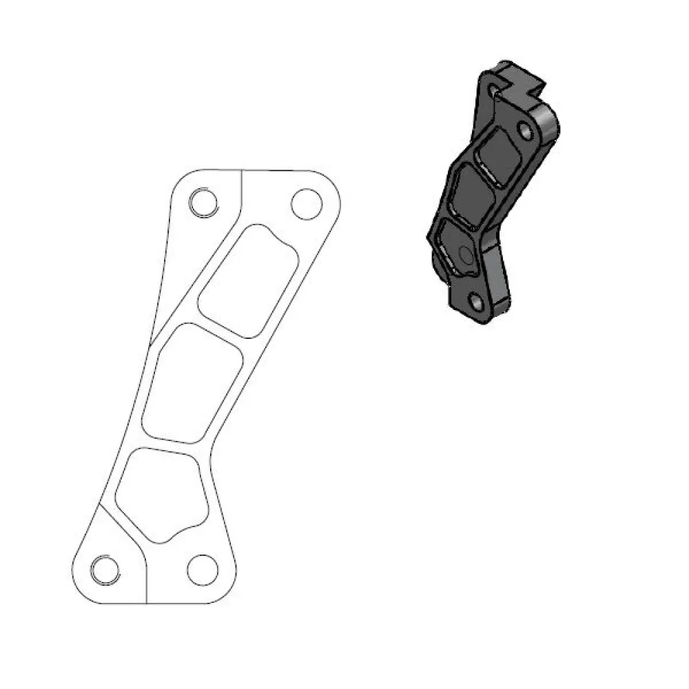 MOTO-MASTER - BRAKE CALIPER ADAPTOR SM - 17040437