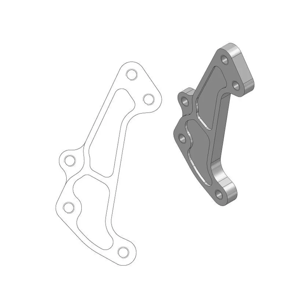 MOTO-MASTER - BRAKE CALIPER ADAPTOR SM - 17040457