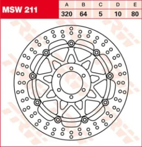TRW - ROTOR TRW MSW211 - 17100919