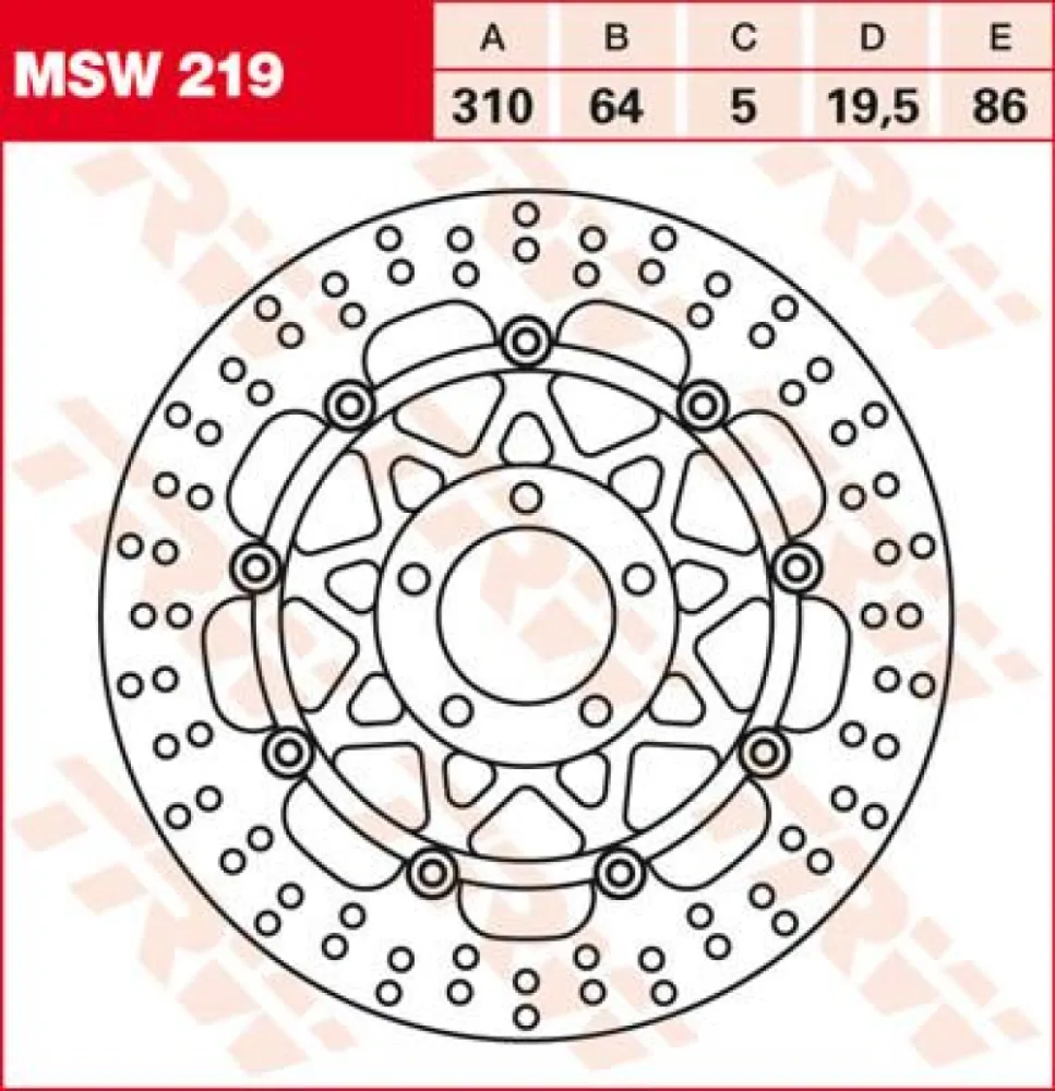 TRW - ROTOR TRW MSW219 - 17100932