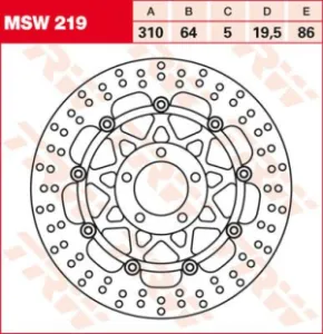 TRW - ROTOR TRW MSW219 - 17100932