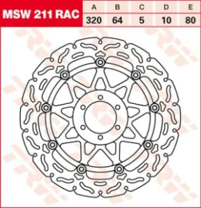 TRW - ROTOR TRW MSW211RAC - 17100920
