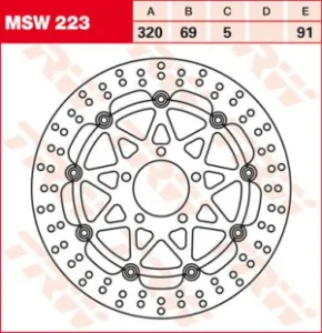TRW - ROTOR TRW MSW223 - 17100939