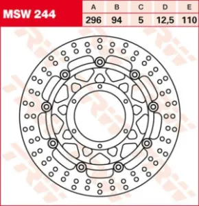 TRW - ROTOR TRW MSW244 - 17100952